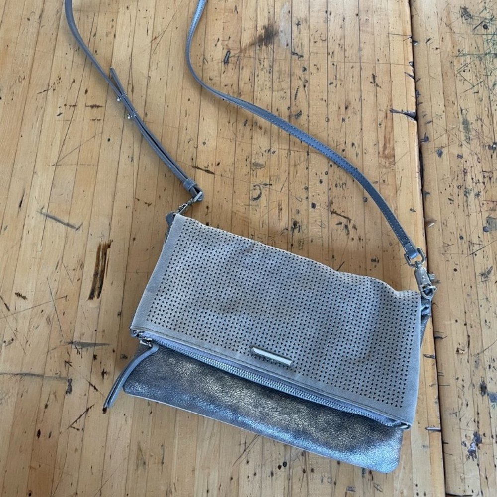 Stella & Dot Cross-body Purse in Slate Grey - barely used